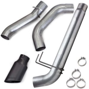 Ram 3500 Performance Exhaust - Banks Power - Monster, DPF-back, Cerakote Black SideKick Tip - Black - `19-`24